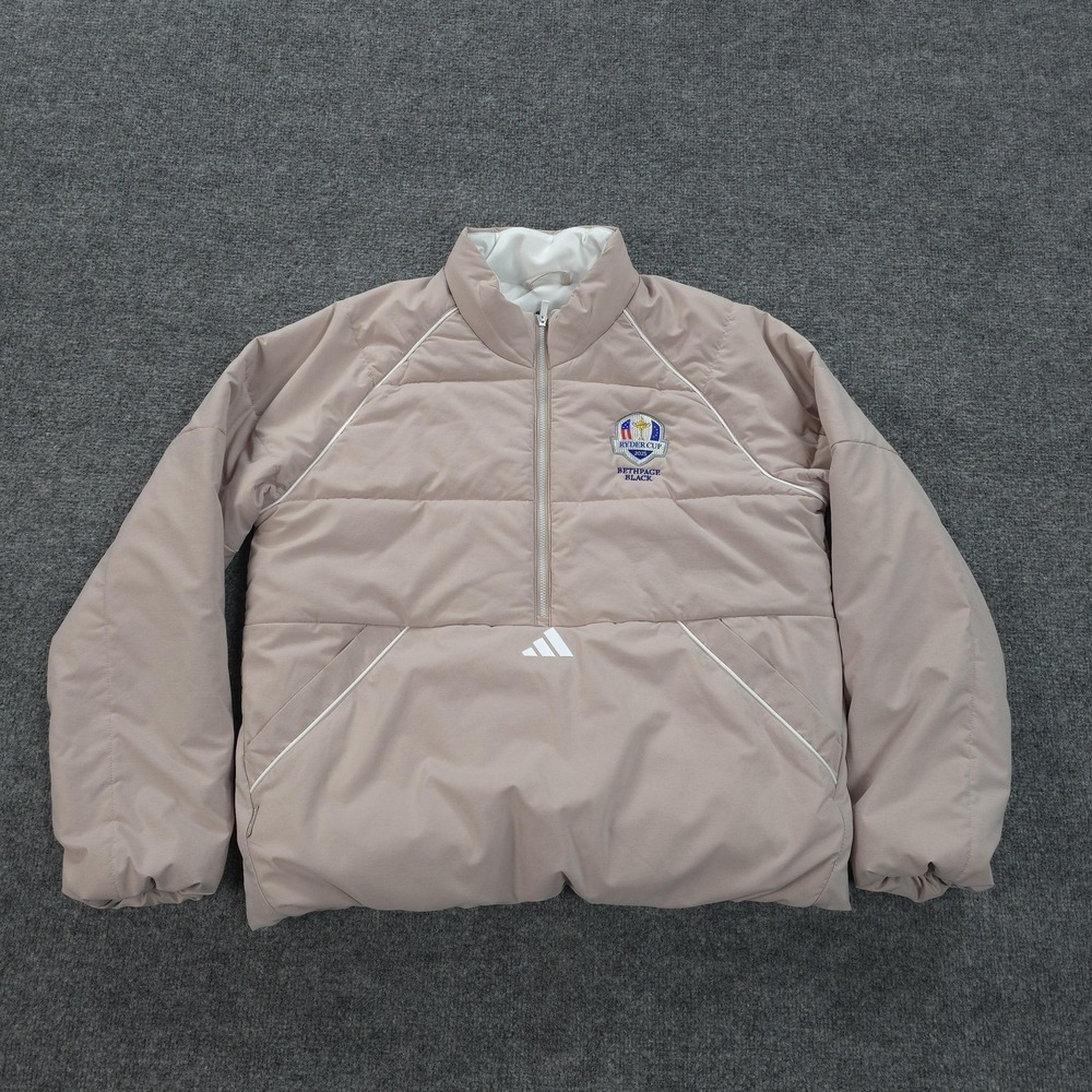 Adidas Jacket Womens Medium Pink Beyond The Course Twistweave Ryder Cup Golfing